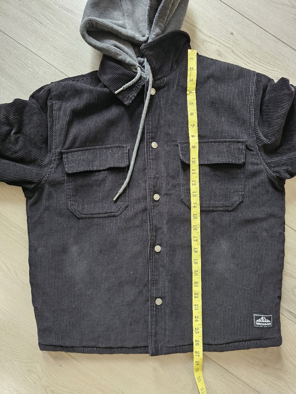 West 49 Corduroy Hooded Autumn Fall Jacket, Small - Picture 11 of 13